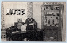 Ham Radio Postcard LU7DX Shack