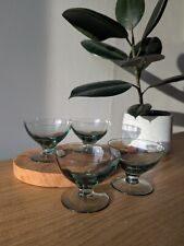 4 Vintage Smokey pale green