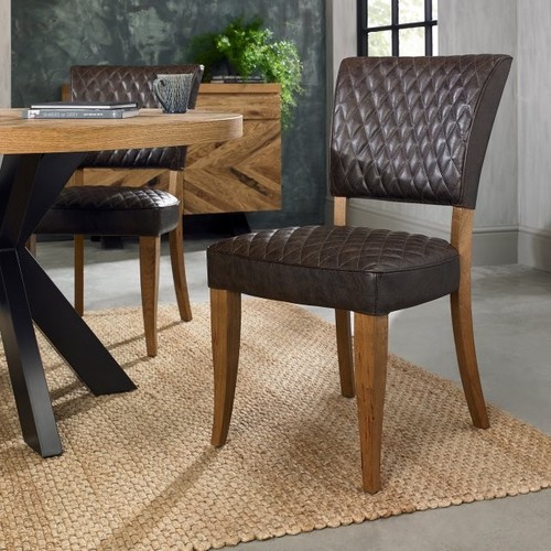 Constable rustic oak chairs - rustic,