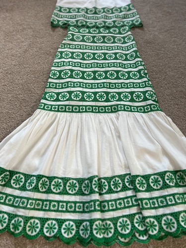 Zara green and - , white