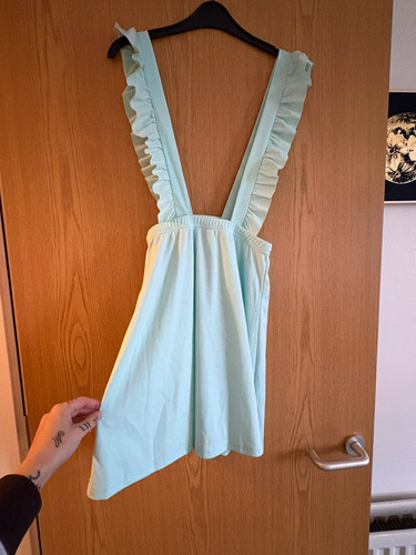 Mint green ruffle strappy - mint,