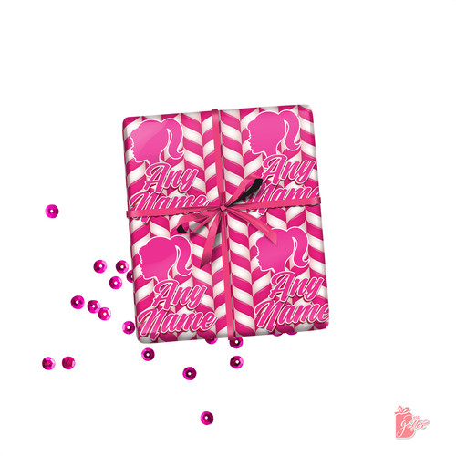 Personalized gift wrap name - gift,