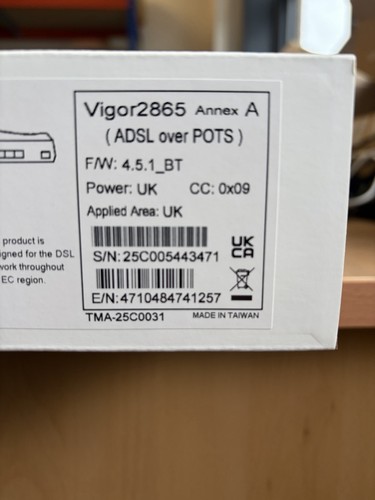 Draytek vigor2865 vdsl2 - draytek,