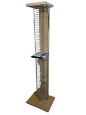 Wood & Metal CD Storage Rack
