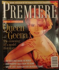 Premiere Magazine First UK edition Autumn 1992 Geena Davis