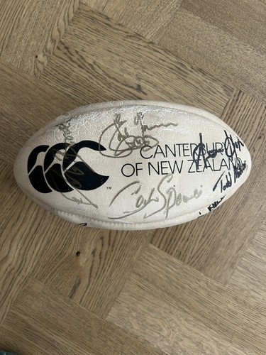 Canterbury rugby ball signed - rugby,