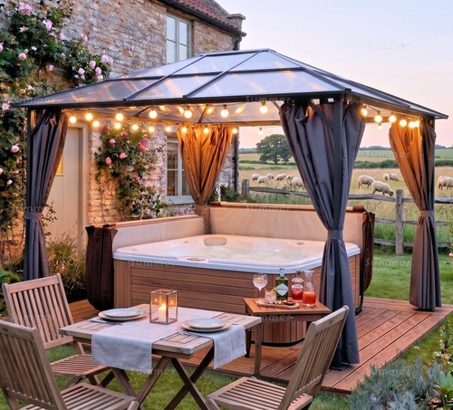 Metal gazebo with - gazebo,