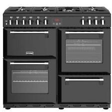 Stove Belmont 100dft dual fuel cooker 444410370 in black