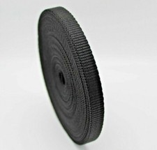 10mm Black Webbing Strap 10m
