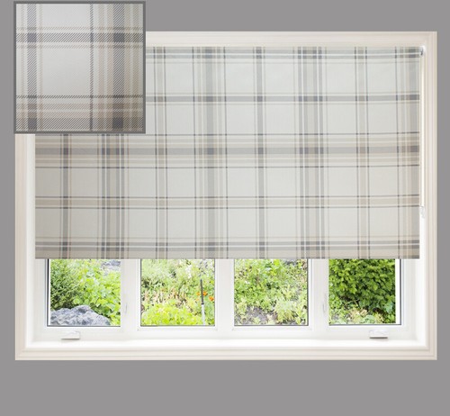 Natural check blackout roller - blackout,