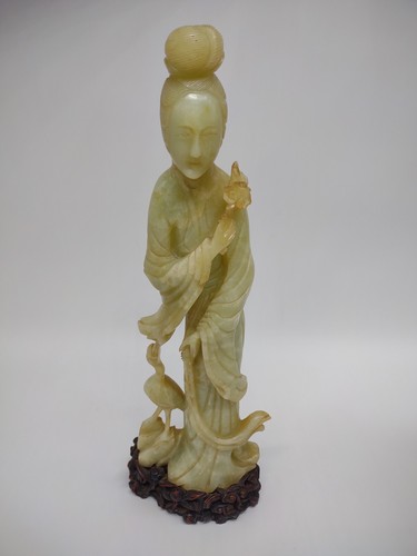 Jade figure guanyin - jade, of
