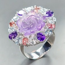 Antique flower ring Natural
