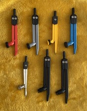 7 x Compass Study Student Drawing School Exam Geometry Maths Pencil Holder