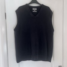 Men’s M&S Navy Sleeveless Jumper Size X Large Standard Length