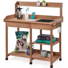 Garden Potting Bench Solid