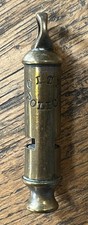 Rare 85mm Antique 19th Century City Police Whistle by John Barrall Birmingham