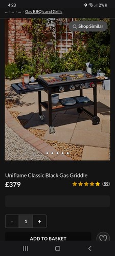 Bbq uniflame gas griddle - bbq,
