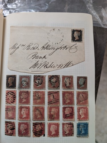 Stamp collection penny blacks - collection,