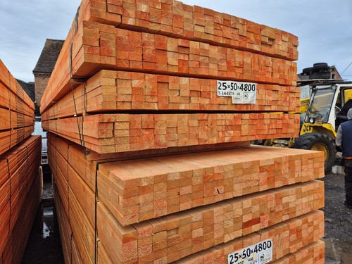 Roof lathe 25x50x4 treated - roof, 25x50x4.8