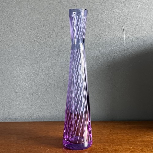 Purple engraved crystal - crystal, glass