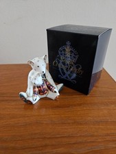 Royal Crown Derby "Mum and Charlotte" Miniature Bears