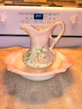 Vintage Ironstone Pitcher&Wash