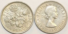 1953 to 1967 Elizabeth II Cupro-Nickel Sixpence Your Choice of Date  / Year