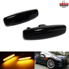 2x Black Side Indicator LED