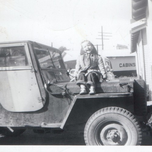 C1940s child sitting hood - c1940s, on