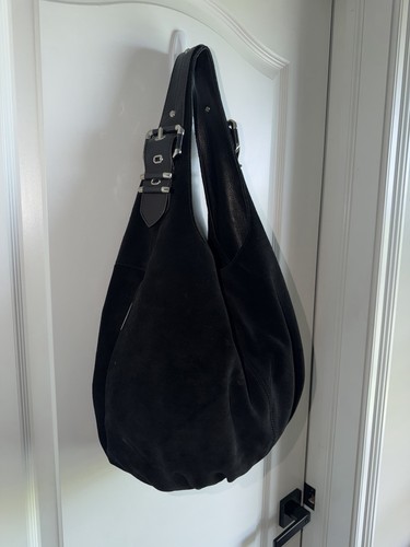 Y2k makowsky black suede - black,