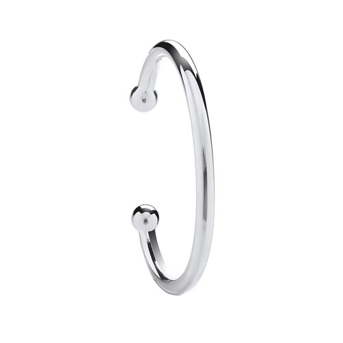 Torque bangle sterling silver - torque,