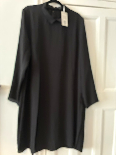 Cos black dress with collar - cos,