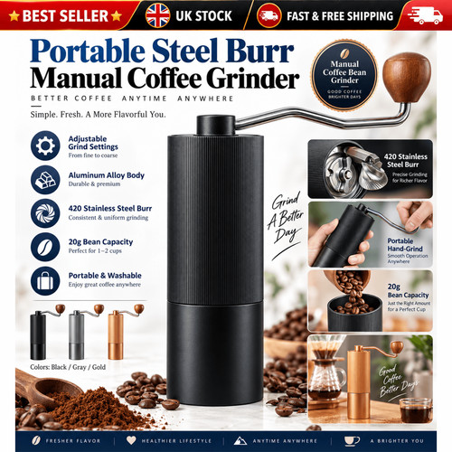 Manual coffee bean grinder - manual,