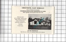 Greendene East Horsley Surrey  - 1967 SMALL House Sale Advert