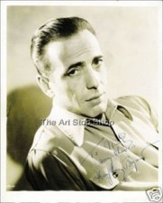 Humphrey Bogart signed photo print