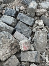 Reclaimed mixed granite cobble - mixed,