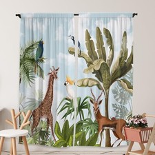 Jungle Safari Forest Curtains