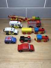 Wooden Train & Vehicle Bundle