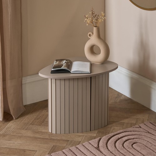 Ohs madison side table - side, ribbed