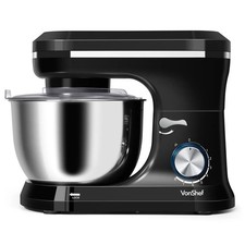 1000W Black Food Mixer for Kitchen Electric Stand Mixer  VonShef + Mixer Cover