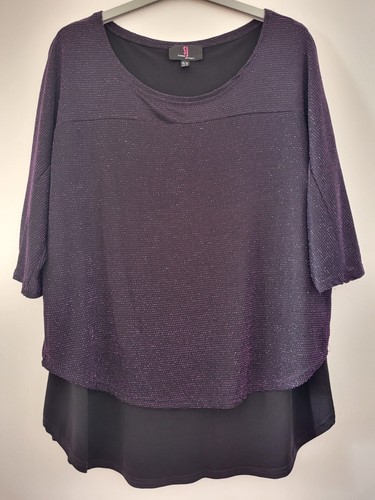 Purple glittery and - glittery, black