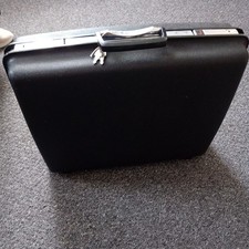 Samsonite Vintage Hard Shell Luggage Suitcase Saturn 2 Black with  2 Keys VGC