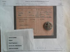 WW1 Silver War Badge King &