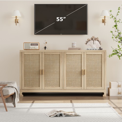 Rattan storage cabinet - with, 4