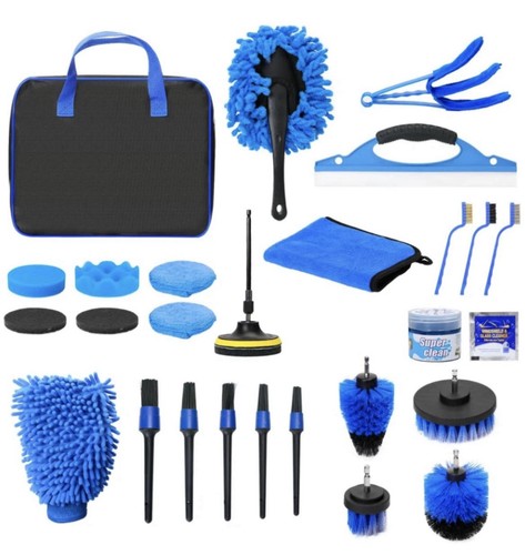 Car detailing set cleaning - car,