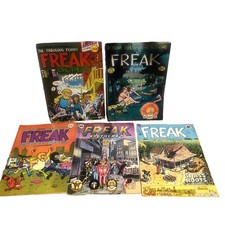 Fabulous Furry Freak Brothers #1 - 5 Underground Comics - 1970's Printed Comix