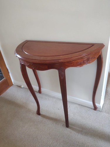 Antique demi lune mahogany - antique,