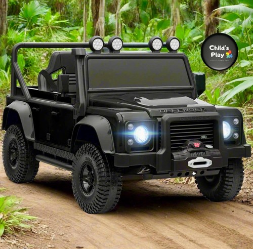 12v iconic land rover defender - land,