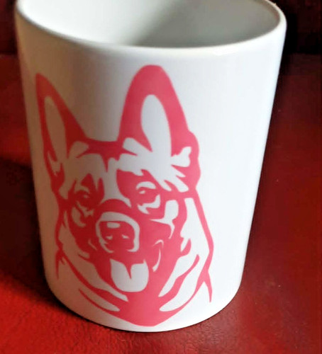 Elkhound dog mug funky - -,