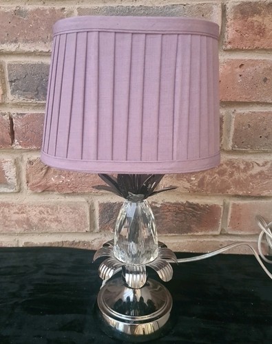 Silver glass crystal - silver, table